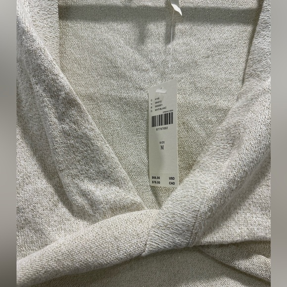 Anthropology Cropped Twist Cream Women's Tank - Size Medium - Picture 2 of 6